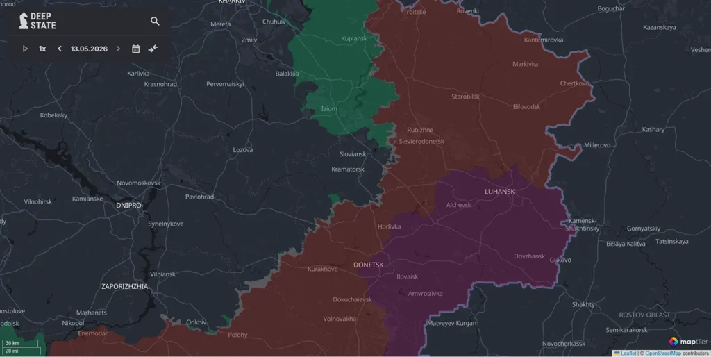 Map of the War for 05.13.2026