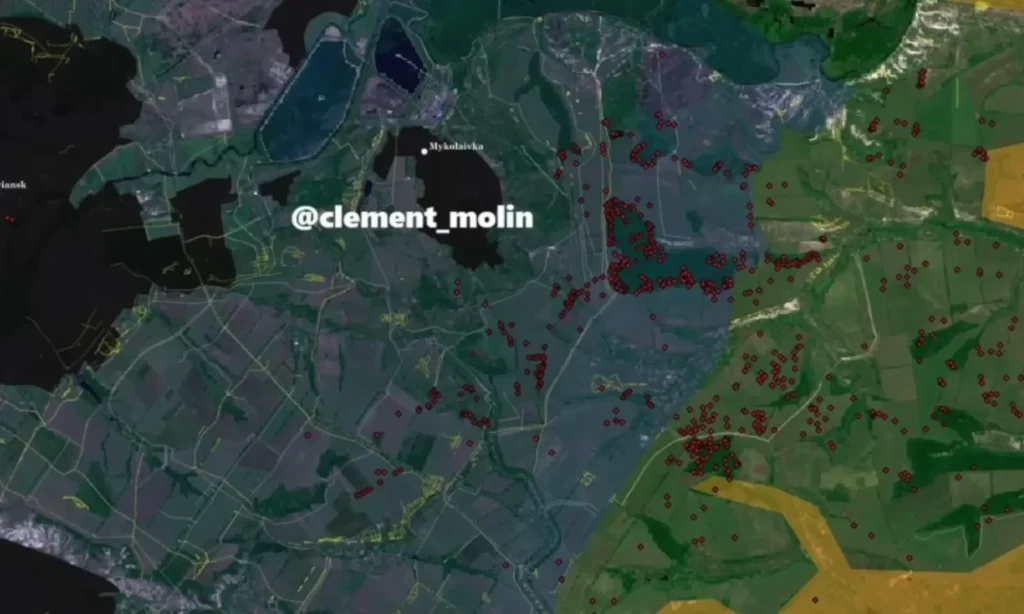 Air strikes near Rai Oleksandrivka