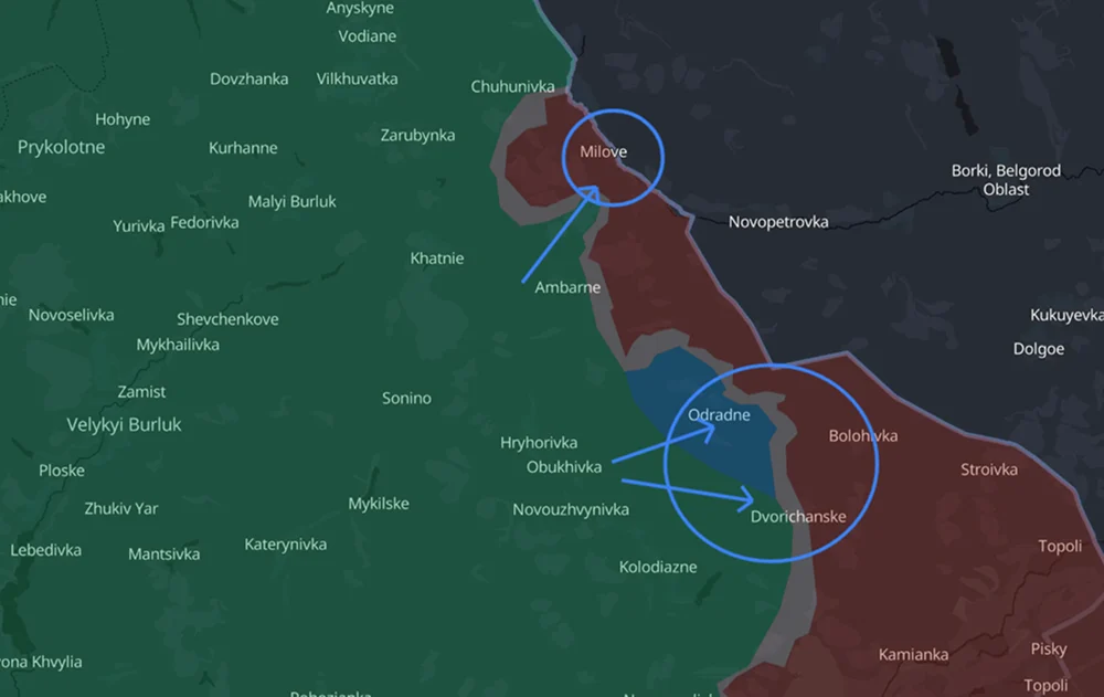 Ukraine advances in Otradne, Kharkiv region